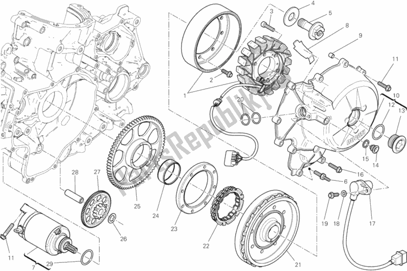 All parts for the Electric Starting And Ignition of the Ducati Superbike 1199 Panigale S Tricolore 2013